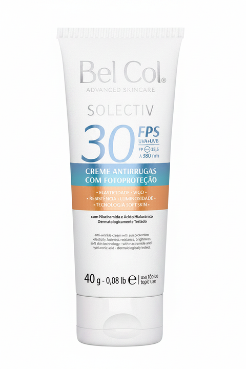 Solectiv FPS 30 – Crème Solaire Antirides Bel Col – 40 g