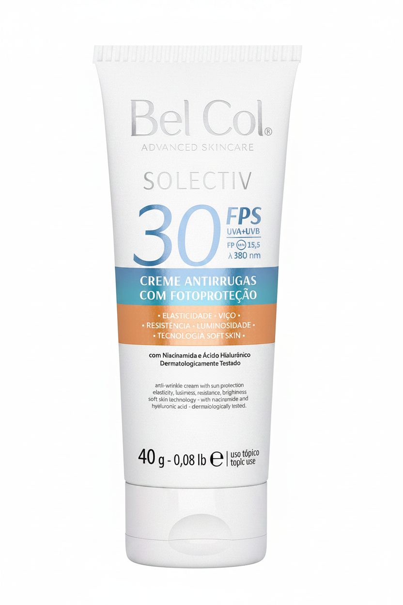 Solectiv FPS 30 – Crème Solaire Antirides Bel Col – 40 g