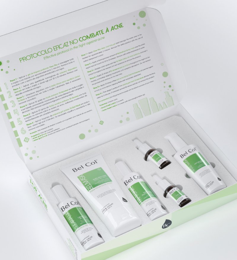 Kit Anti Acné - Tri-Def Combat - Professionnel - Contient 6 Articles