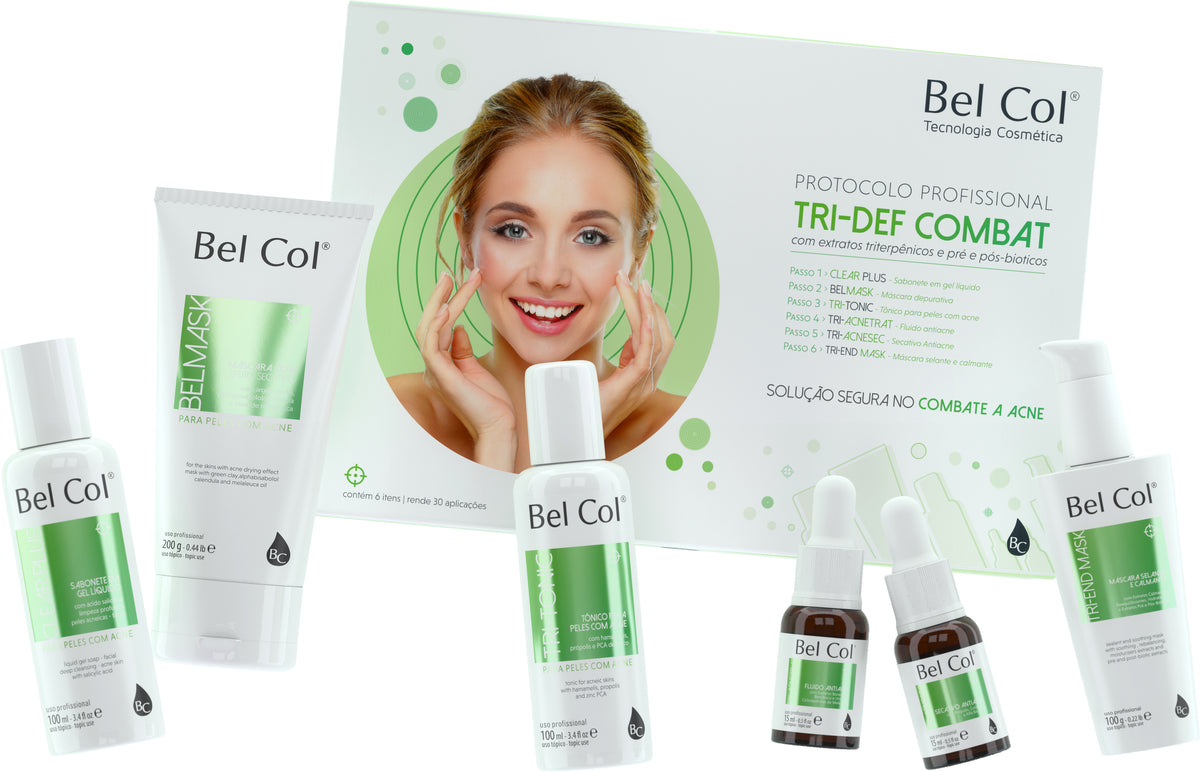 Kit Anti Acné - Tri-Def Combat - Professionnel - Contient 6 Articles